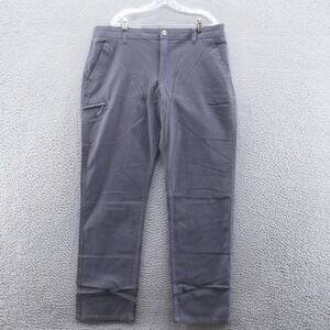 Weatherproof Mens Canvas Flex Utility Pants 38x34* Gray Straight Leg Relaxed NEW